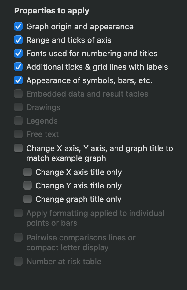Magic Dialog - Properties to Apply